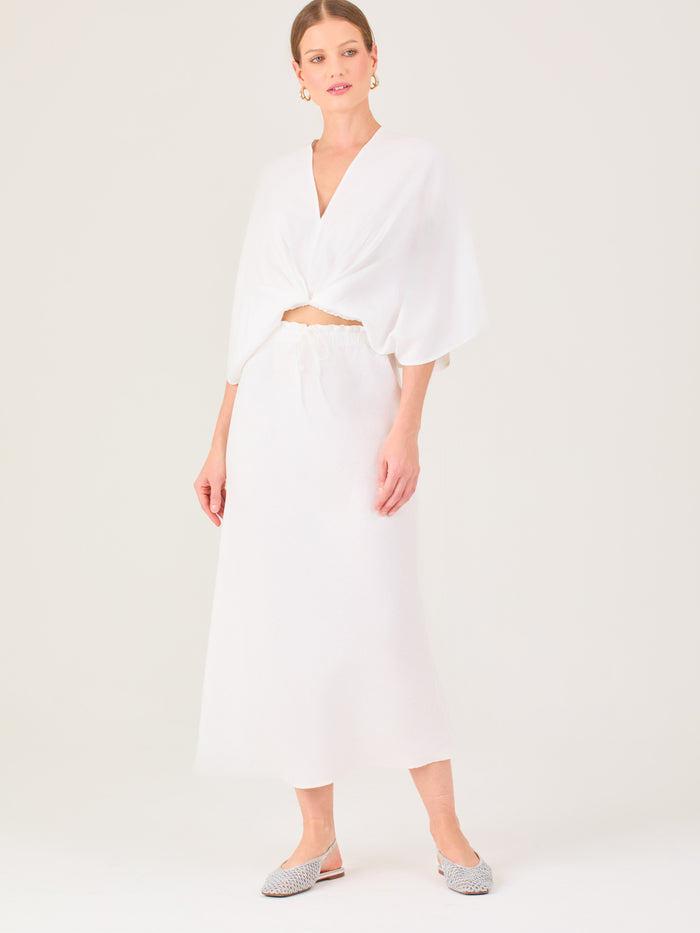 Falda Larga Clarella Blanco