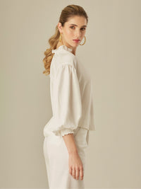 Blusa Nadra Blanco Perla