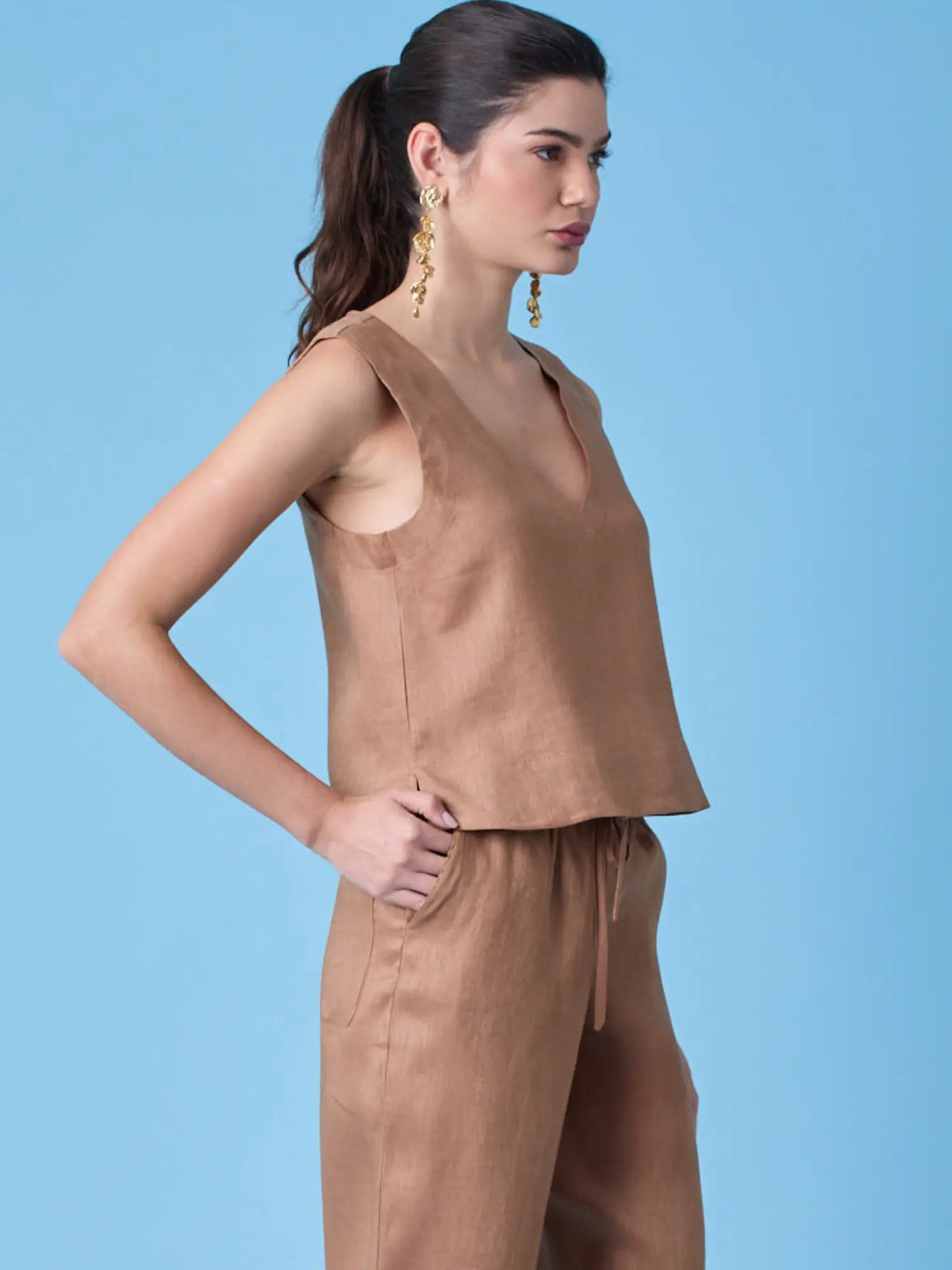 Blusa Clive Cafe