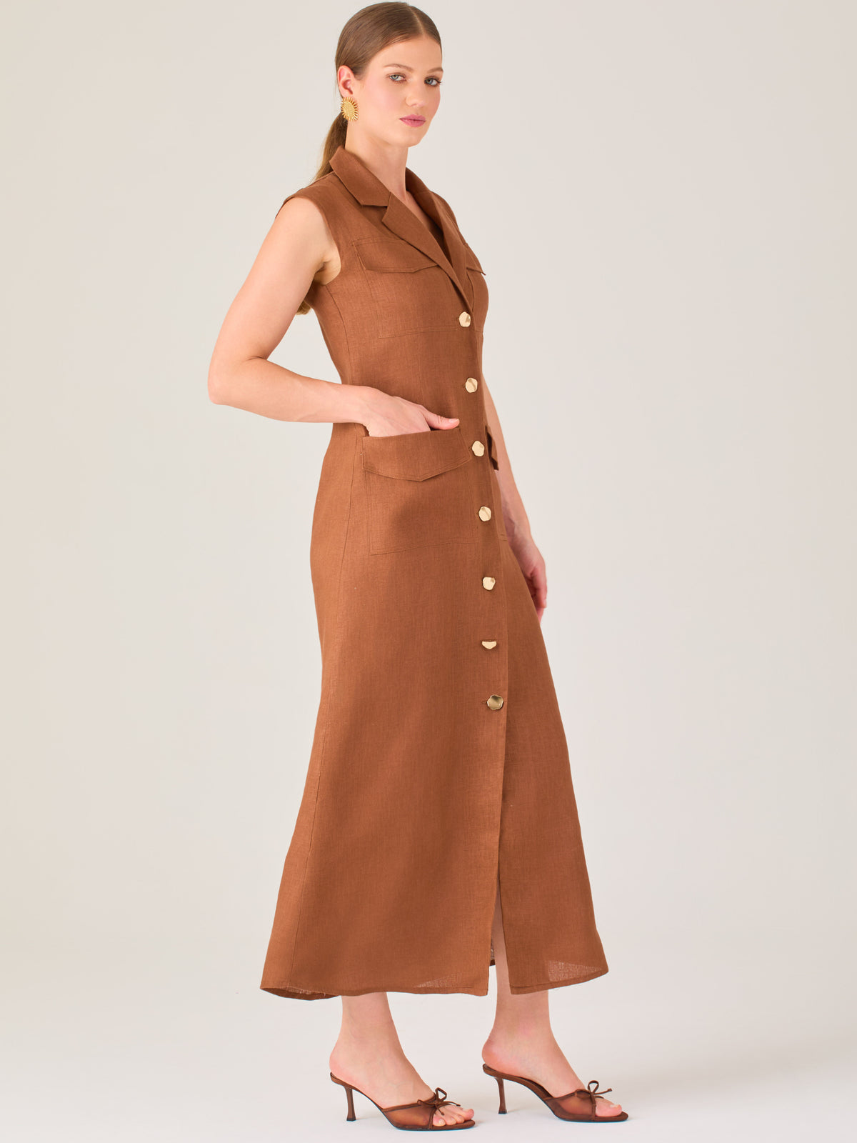 Vestido Largo Bengala Cafe