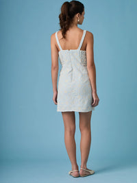 Vestido Corto Prisma Baby Blue