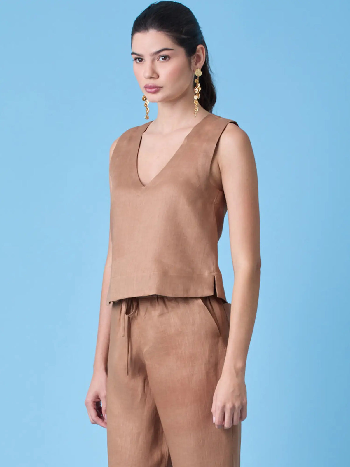Blusa Clive Cafe
