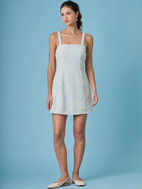 Vestido Corto Prisma Baby Blue