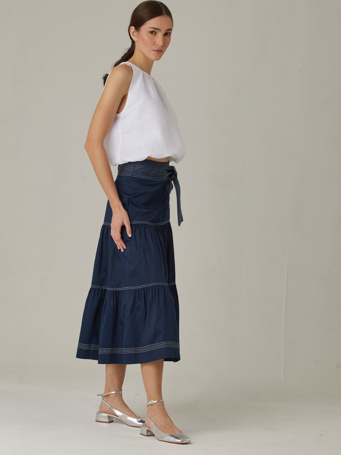 Falda Larga Dagla Navy