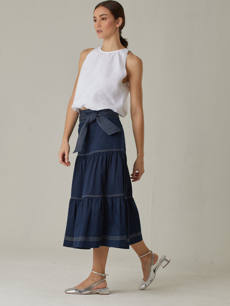 Falda Larga Dagla Navy