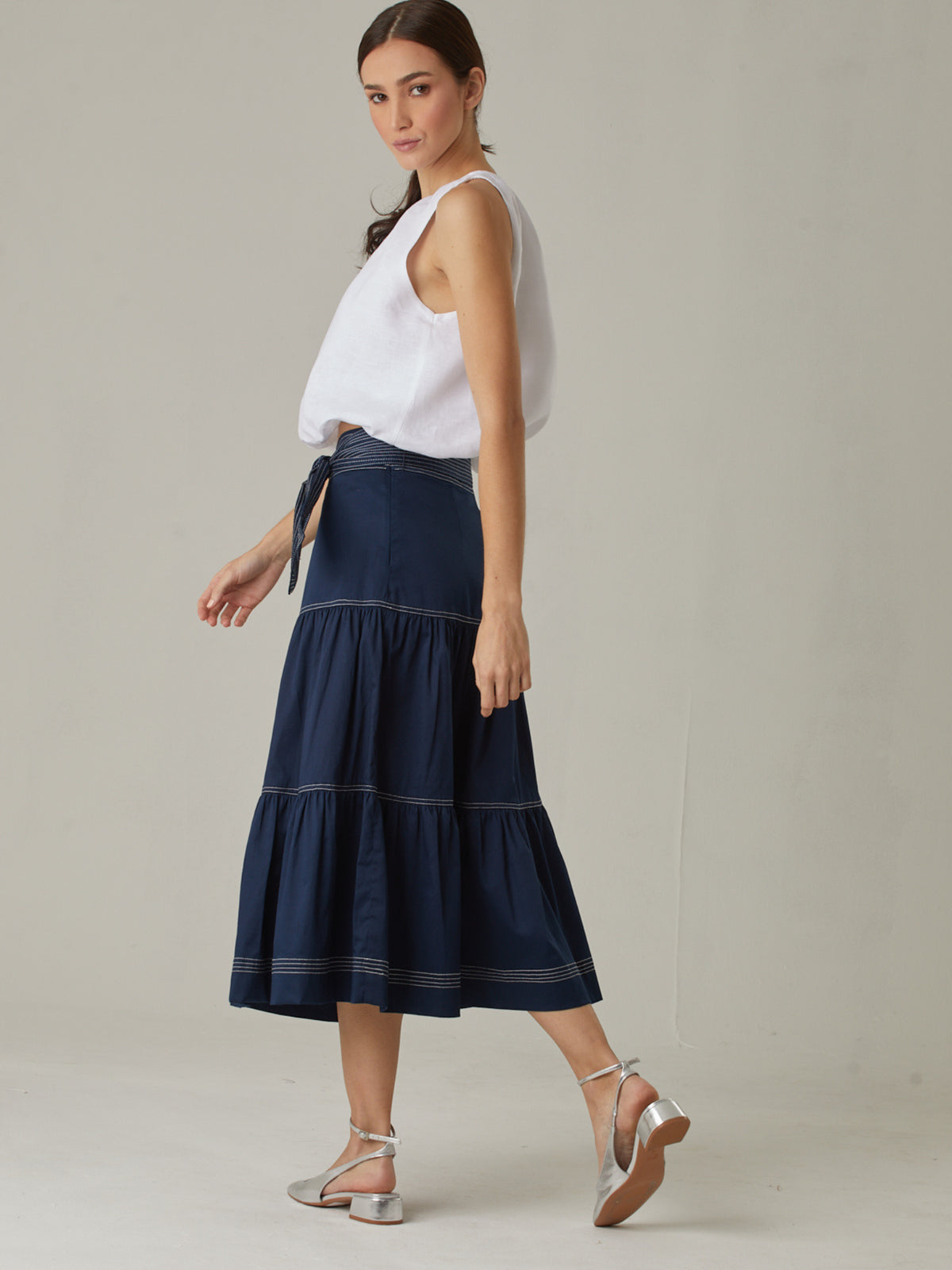 Falda Larga Dagla Navy