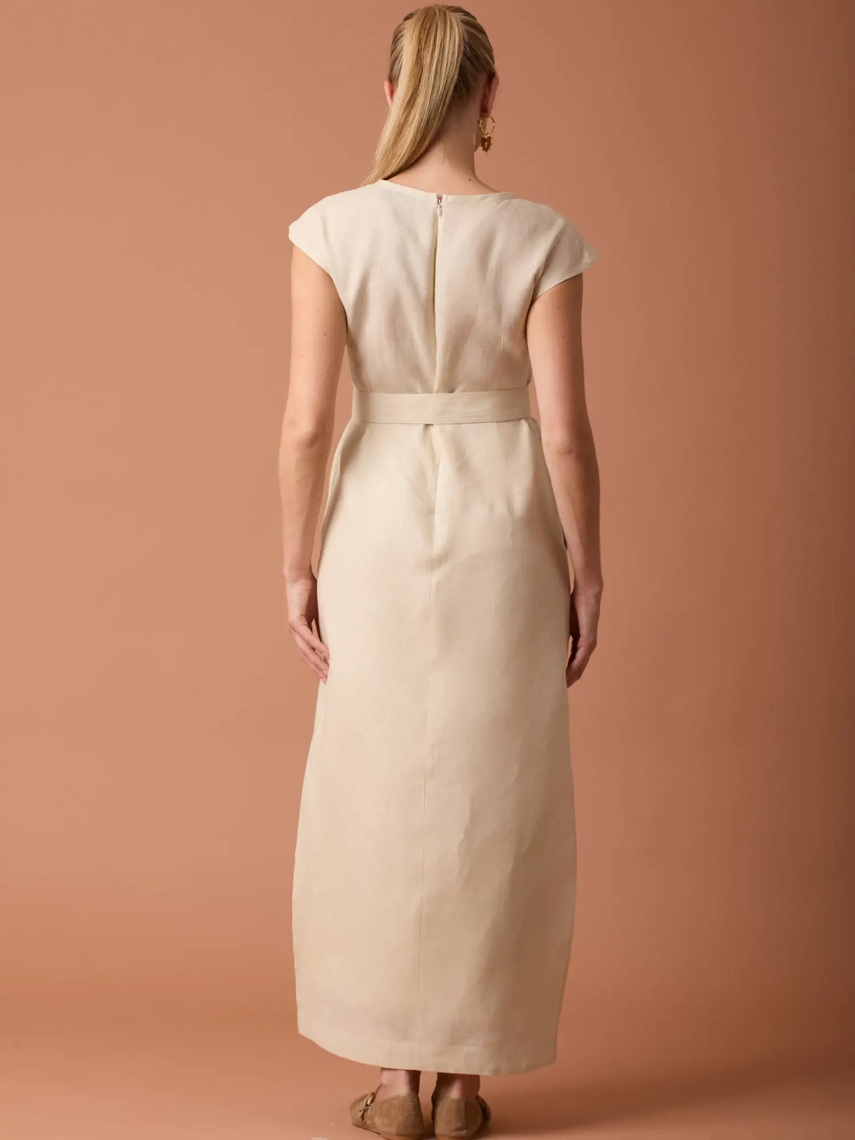 Vestido Largo Adil Ivory