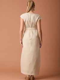 Vestido Largo Adil Ivory