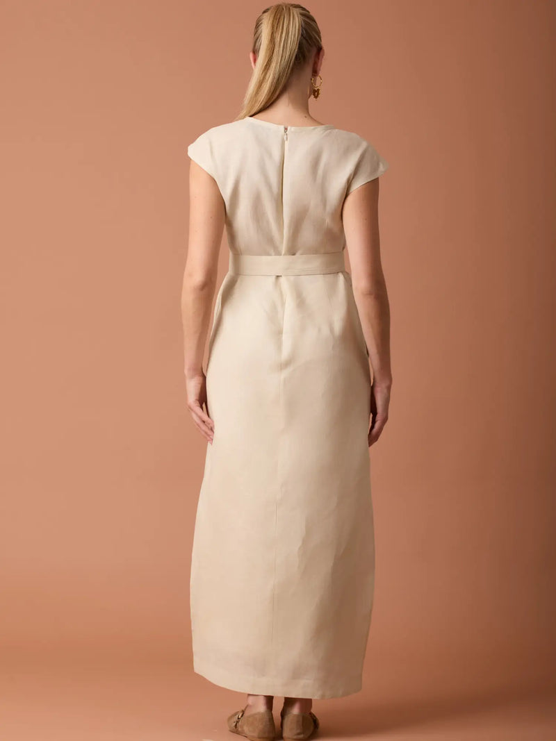 Vestido Largo Adil Ivory