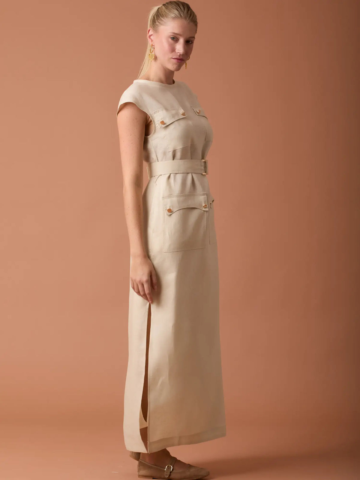 Vestido Largo Adil Ivory