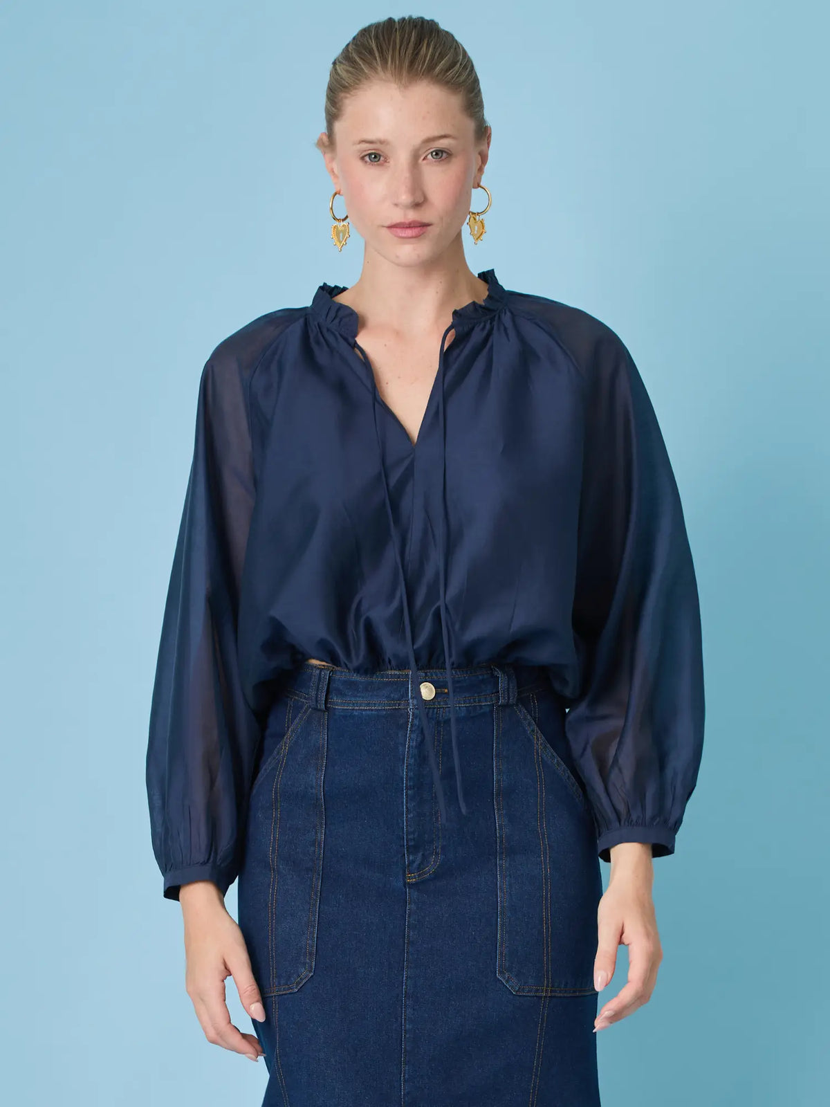 Blusa Zalta Navy