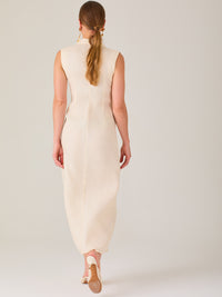 Vestido Largo Bengala Vainilla