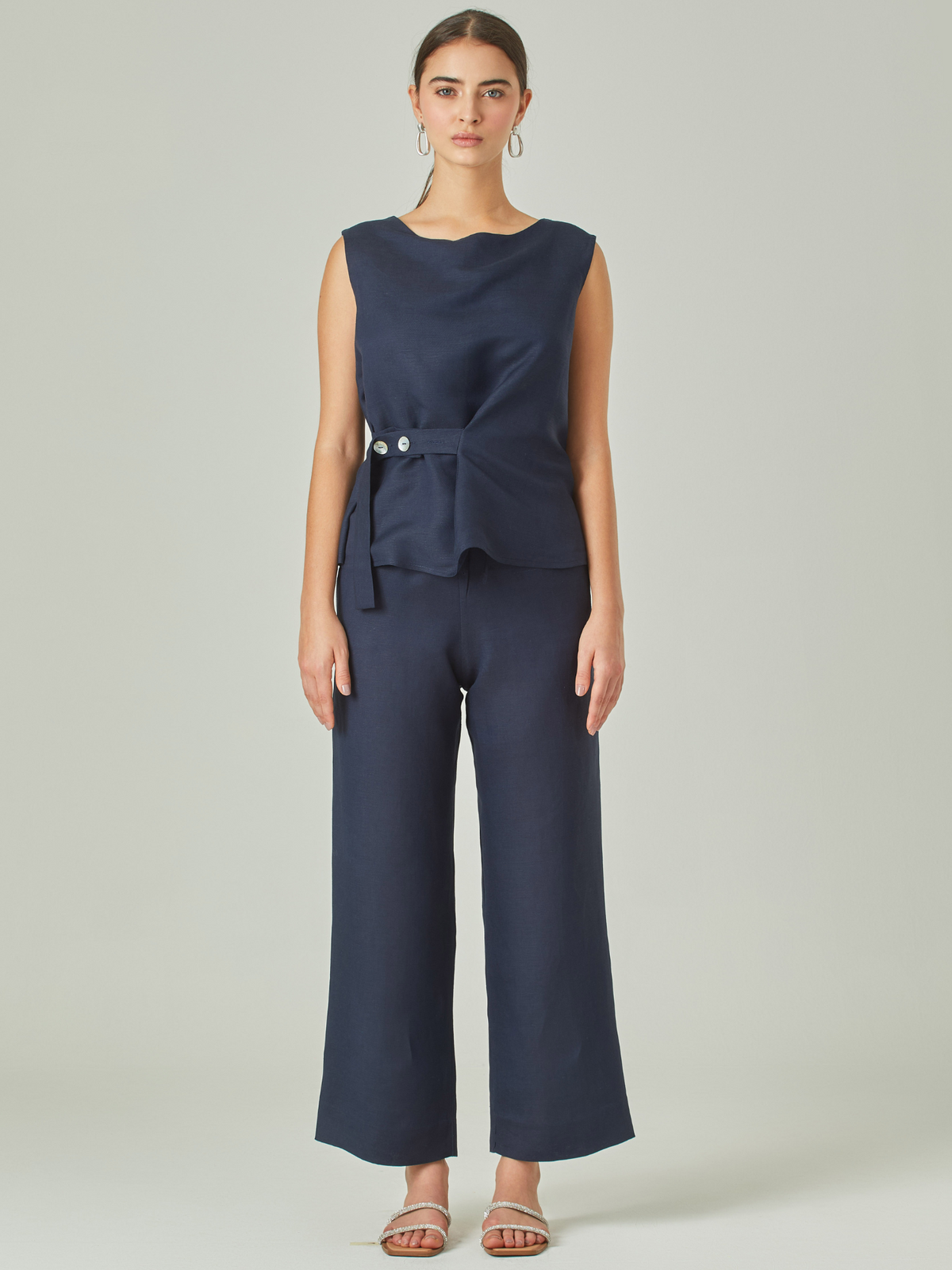 Pantalon Largo Macarella Navy