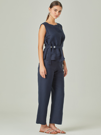 Pantalon Largo Macarella Navy