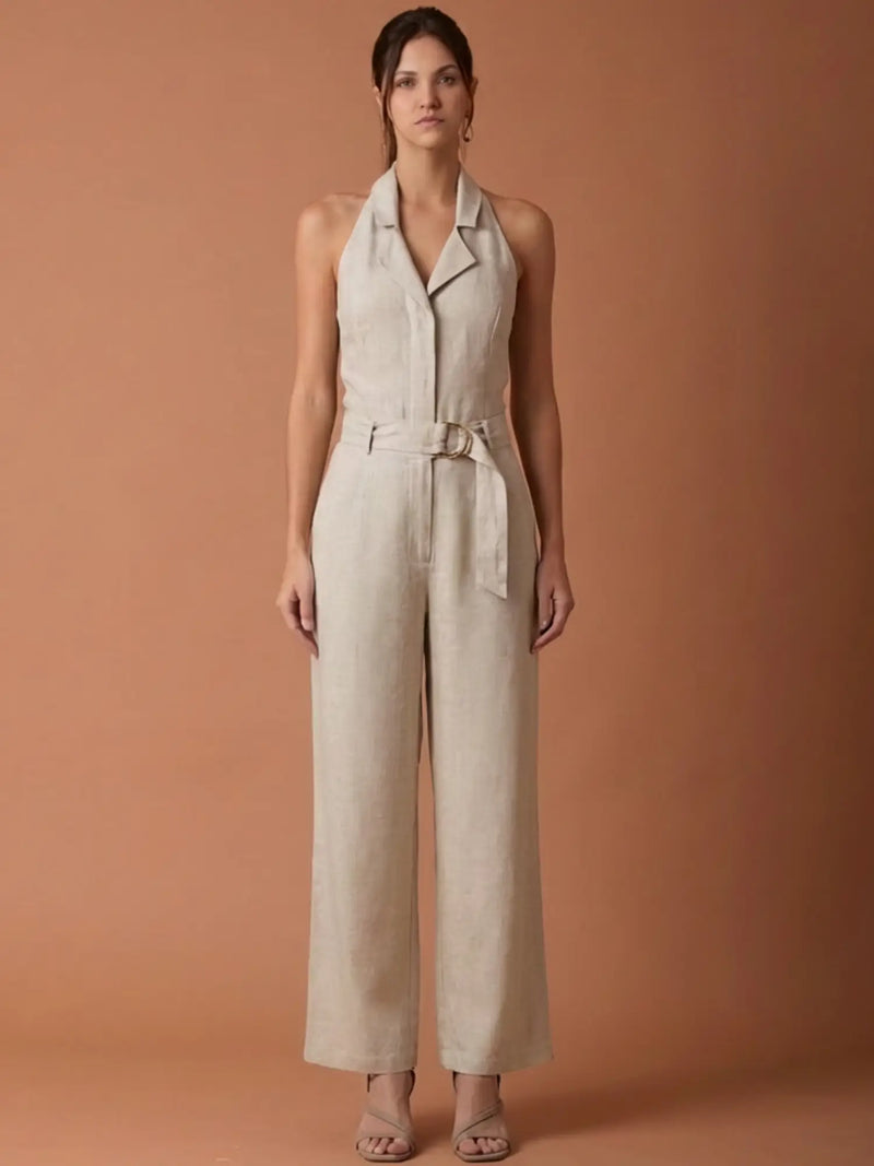 Enterizo Largo Abstract Natural