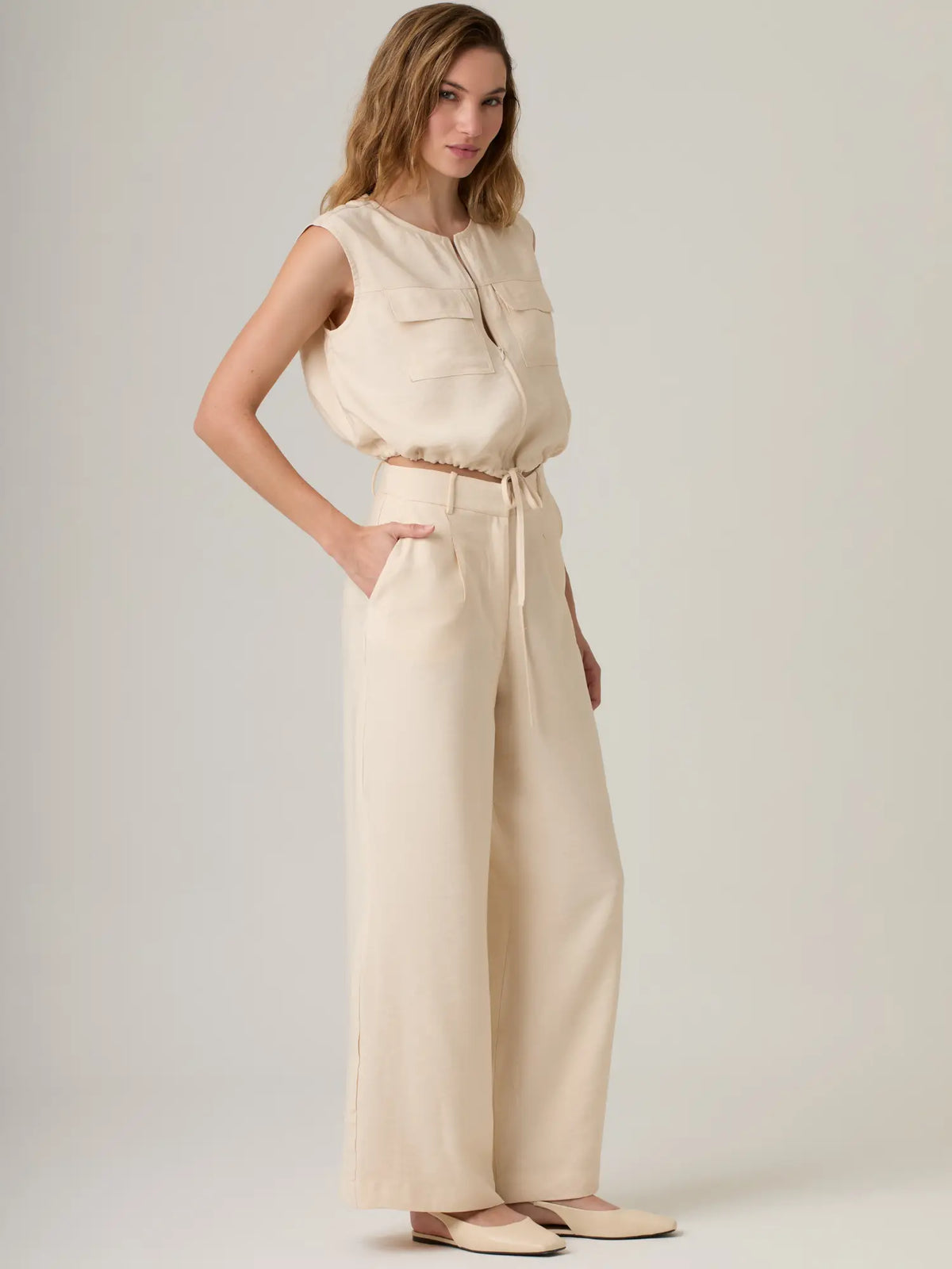 Pantalon Largo Ardaza Vainilla