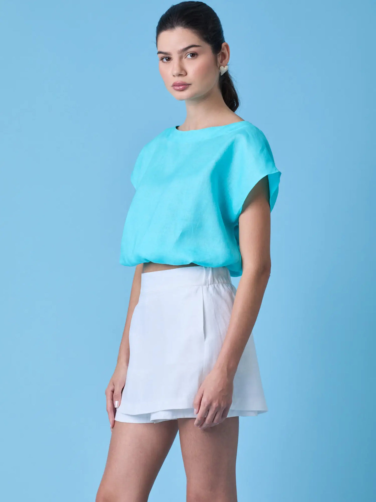 Blusa Saki Aqua