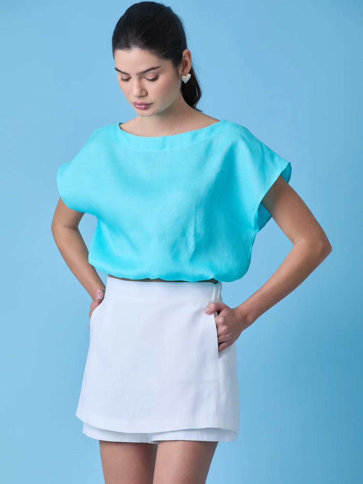Blusa Saki Aqua