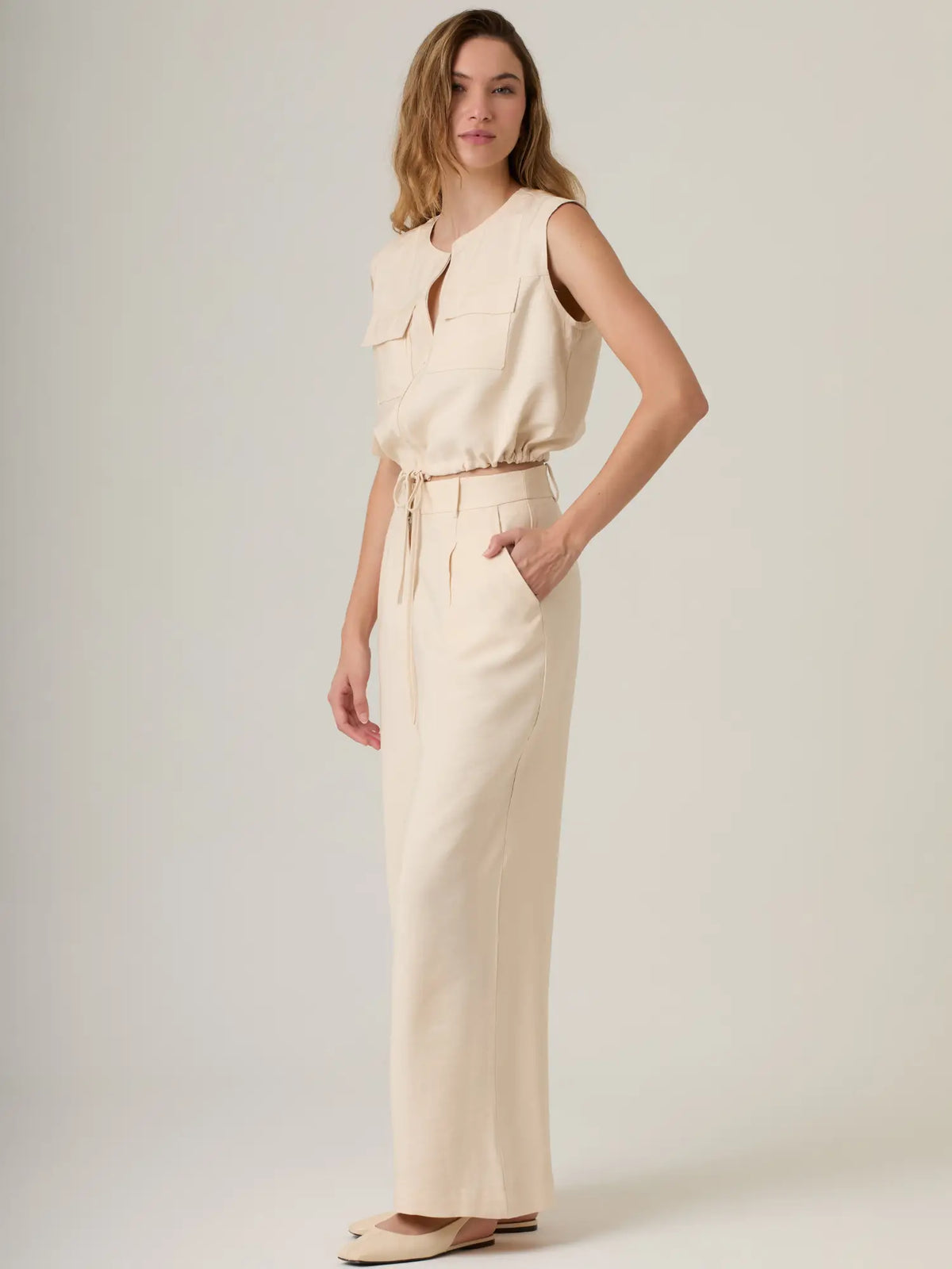 Pantalon Largo Ardaza Vainilla