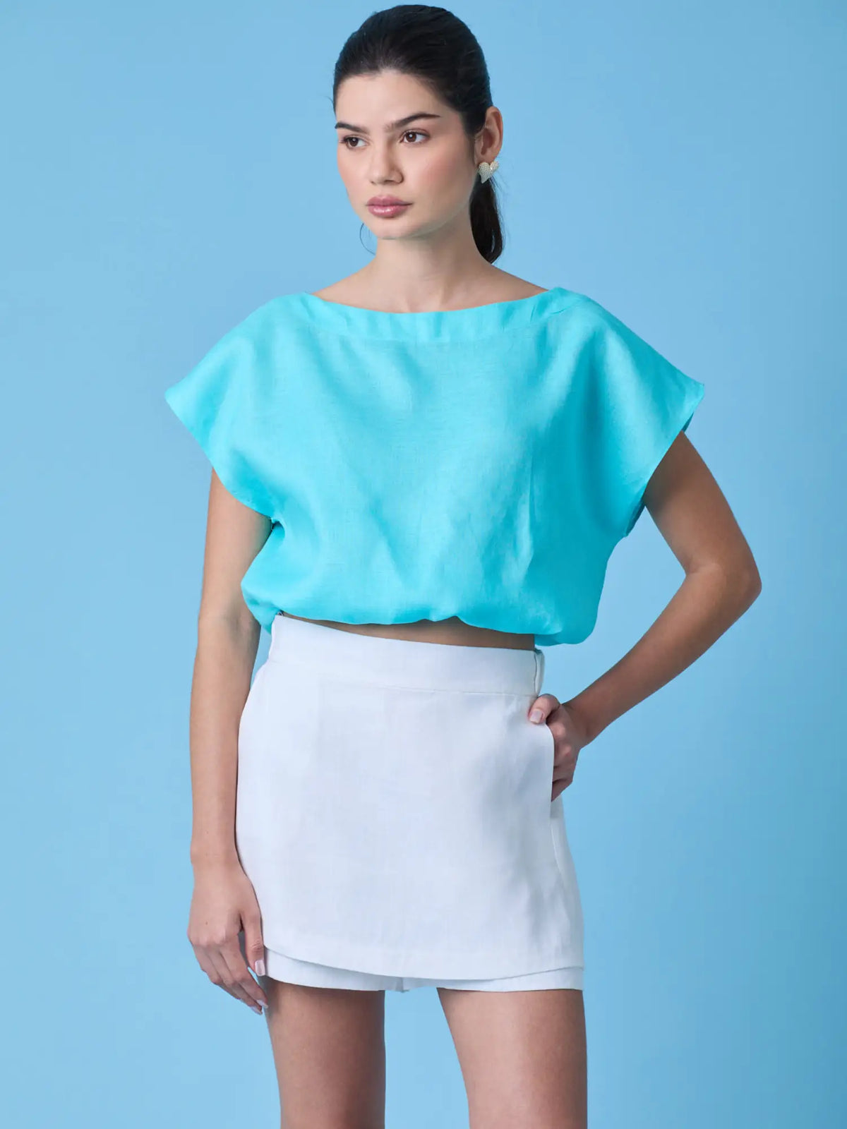 Blusa Saki Aqua