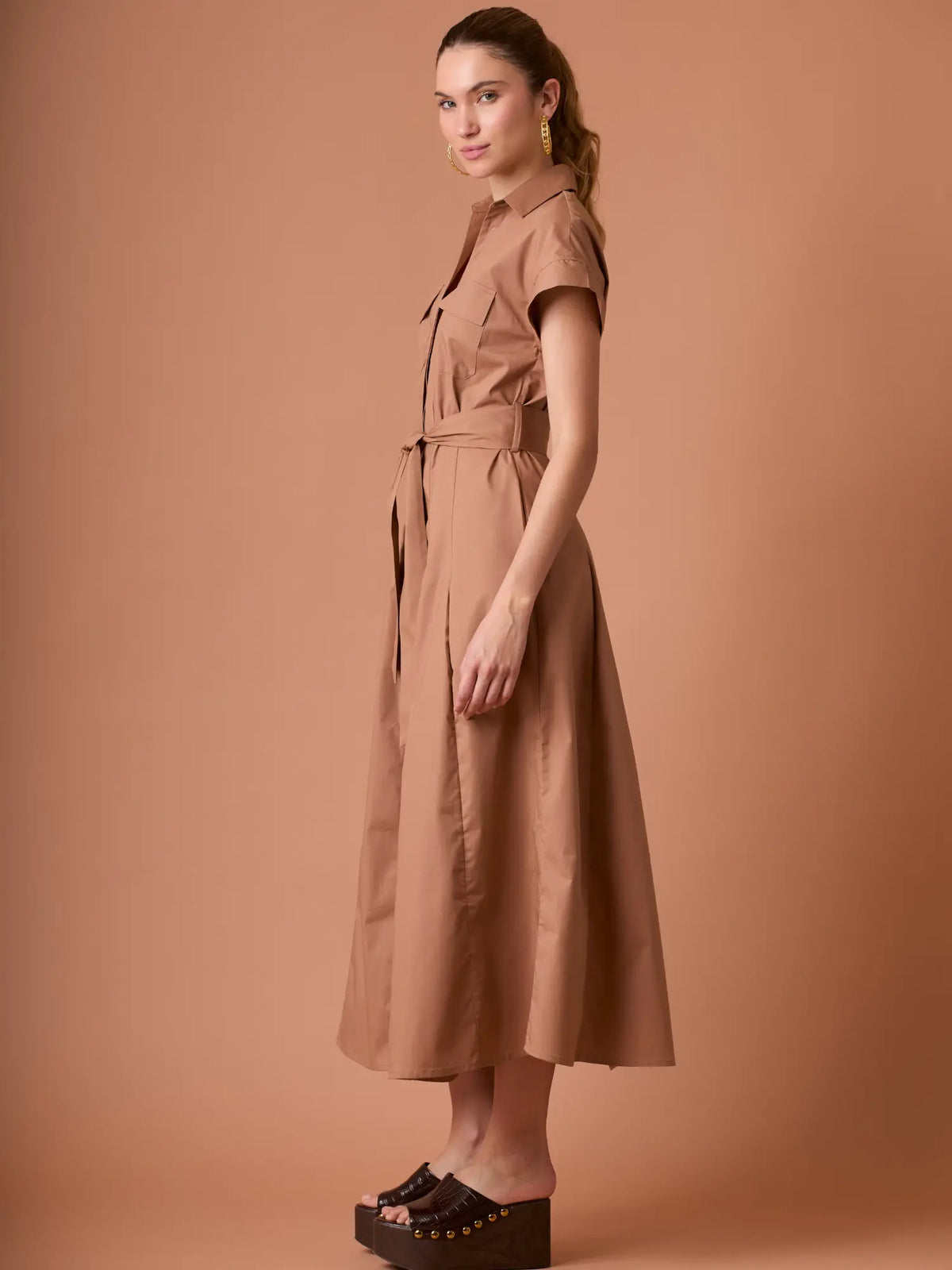 Vestido Largo Verne Camel