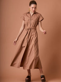 Vestido Largo Verne Camel