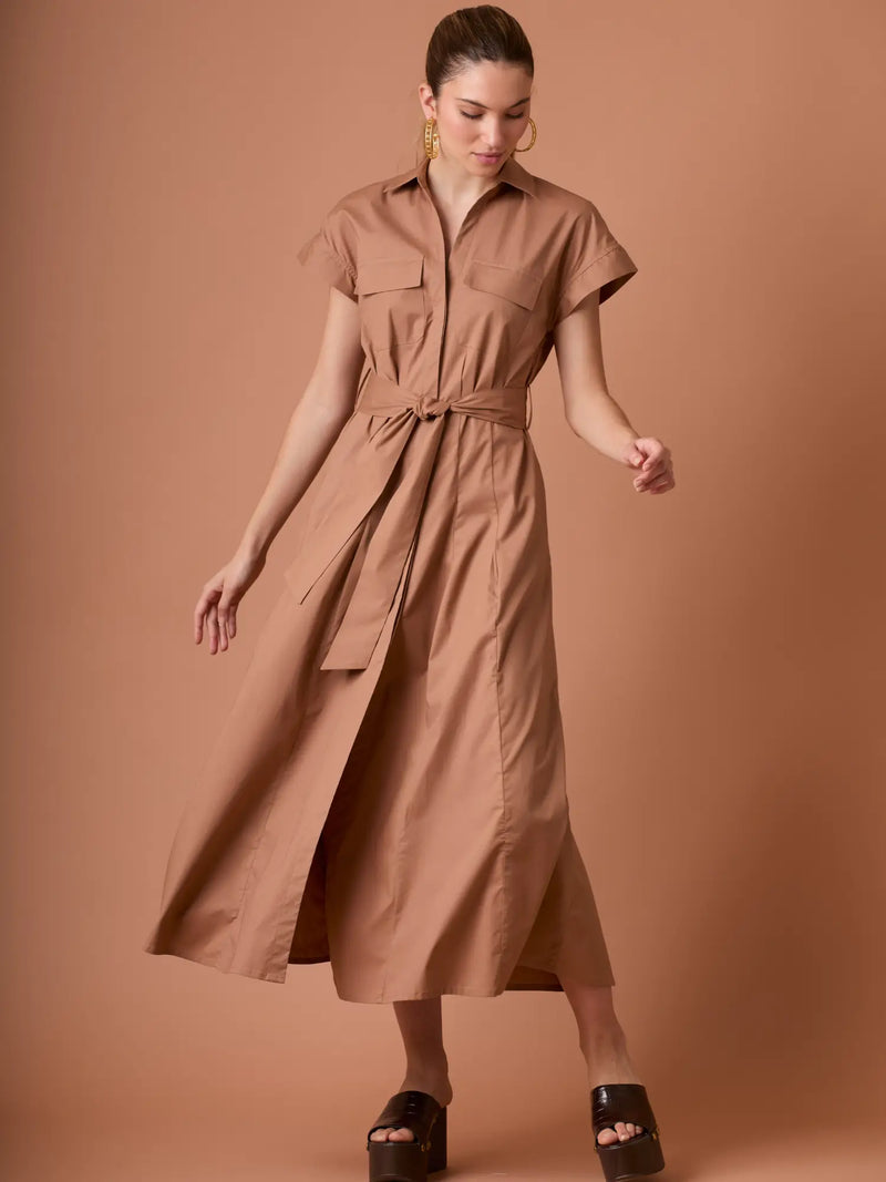 Vestido Largo Verne Camel