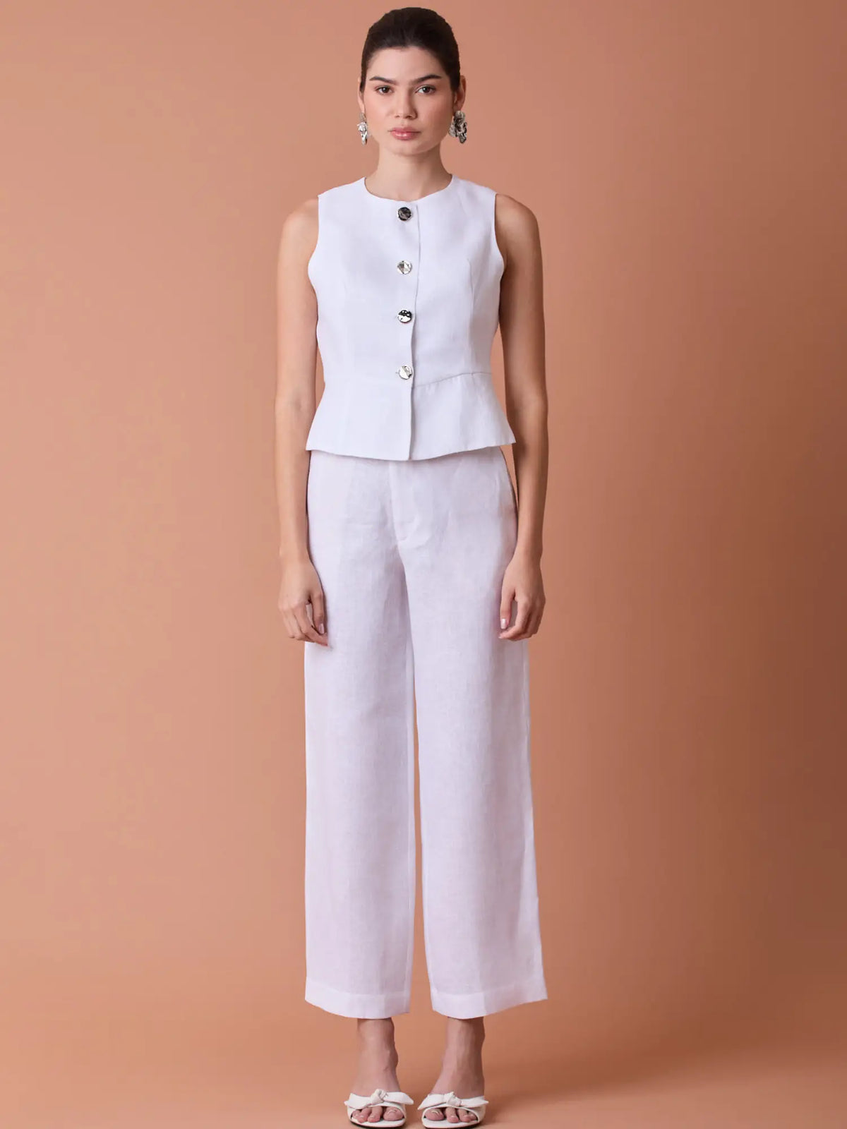 Pantalon Largo Pattie Blanco