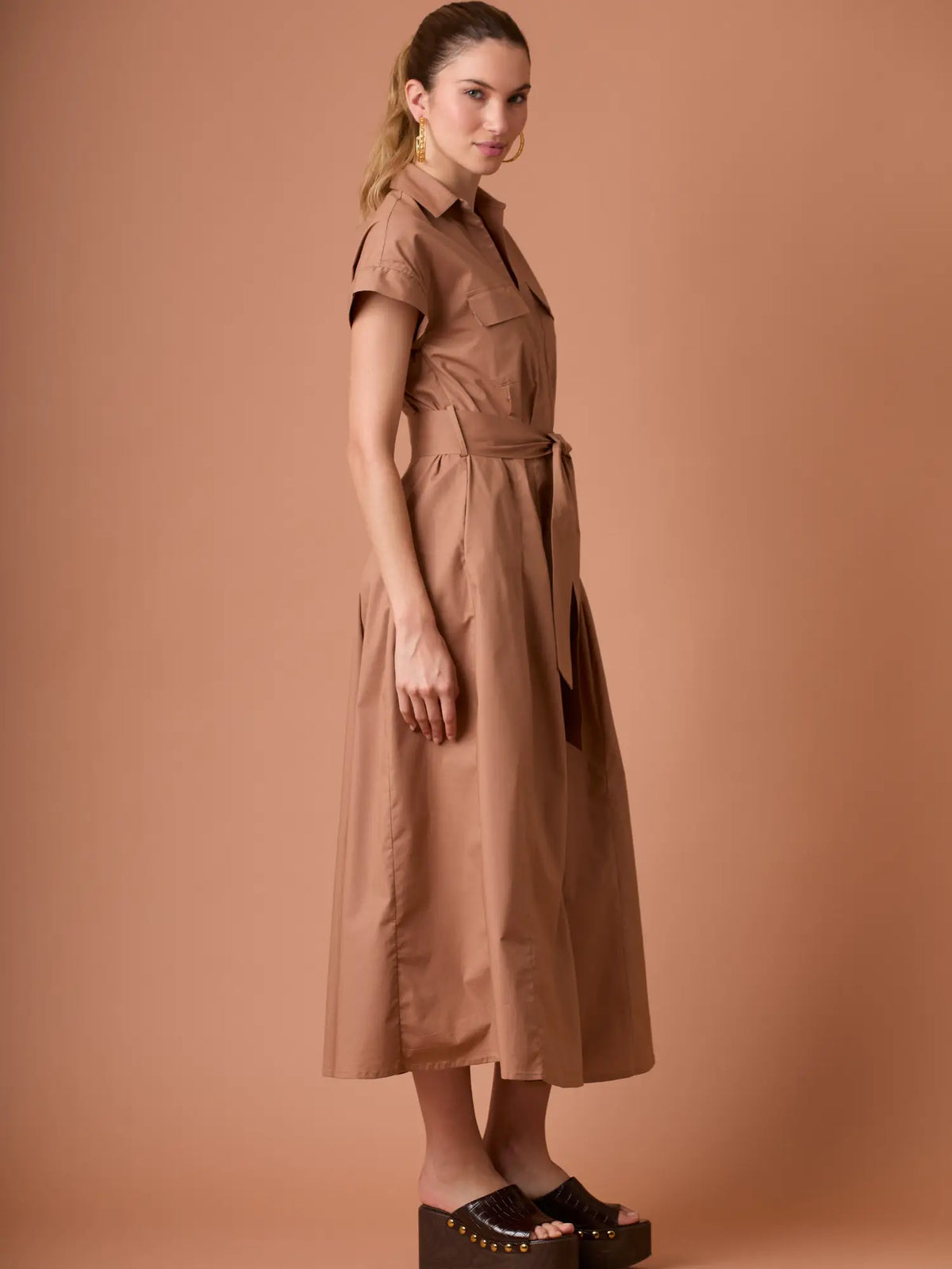 Vestido Largo Verne Camel