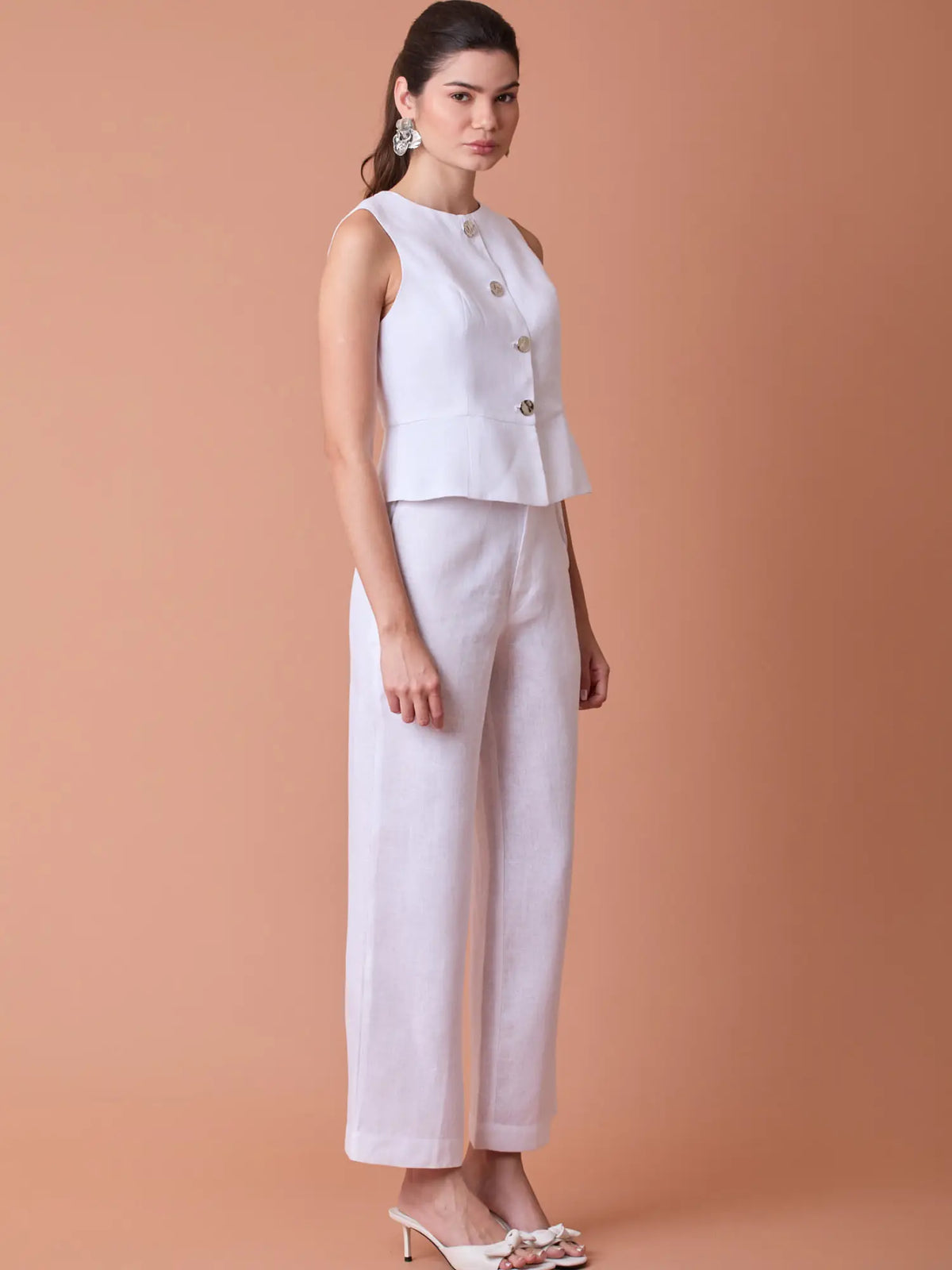 Pantalon Largo Pattie Blanco