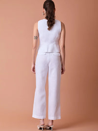 Pantalon Largo Pattie Blanco