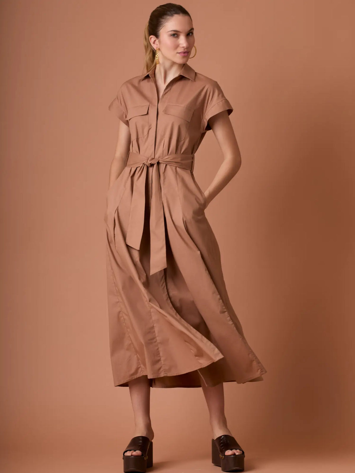 Vestido Largo Verne Camel