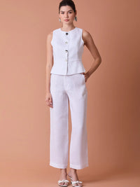 Pantalon Largo Pattie Blanco
