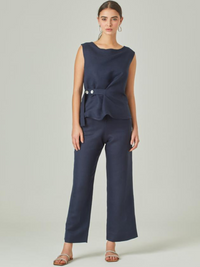 Pantalon Largo Macarella Navy