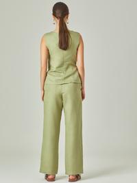 Pantalon Largo Macarella Verde