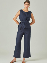 Pantalon Largo Macarella Navy