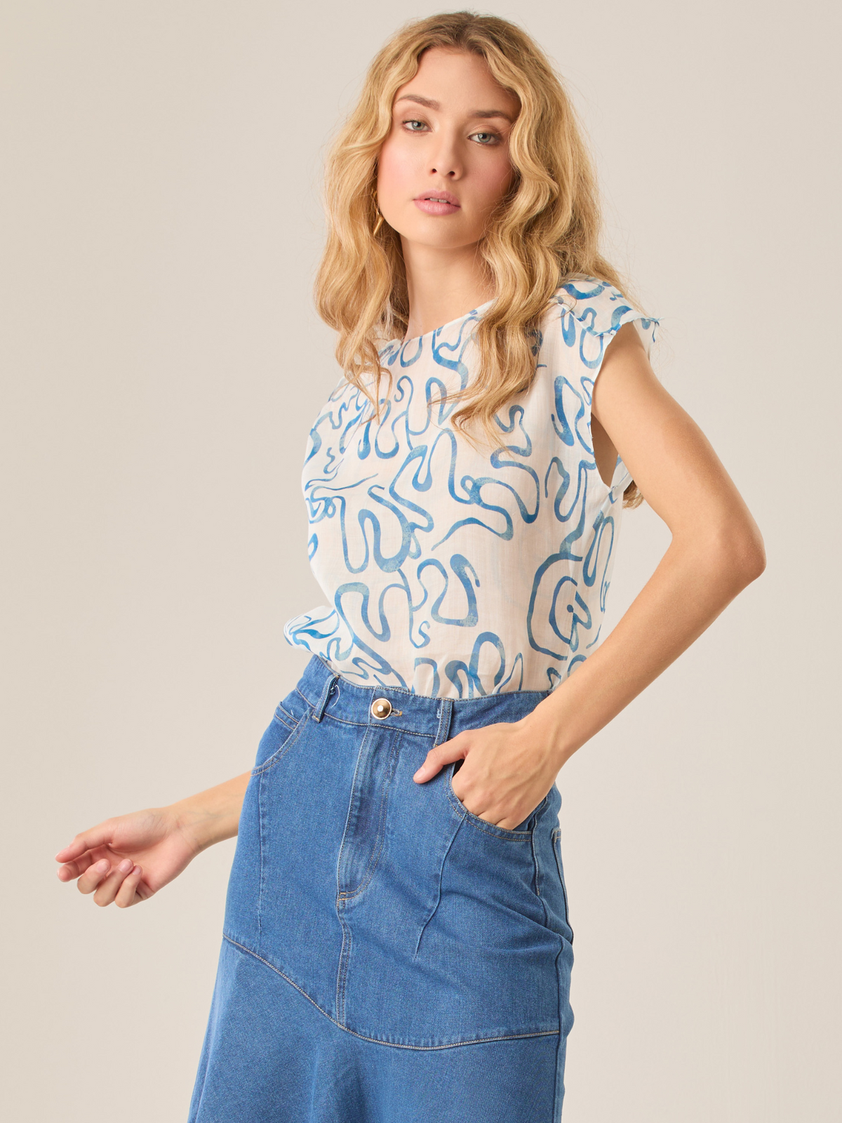 Blusa Dusana Azul