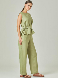 Pantalon Largo Macarella Verde