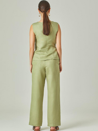 Pantalon Largo Macarella Verde