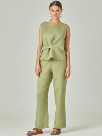 Pantalon Largo Macarella Verde