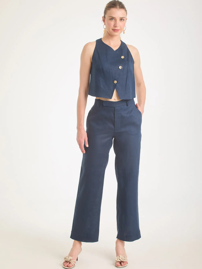 Pantalon Largo Anastasia Navy