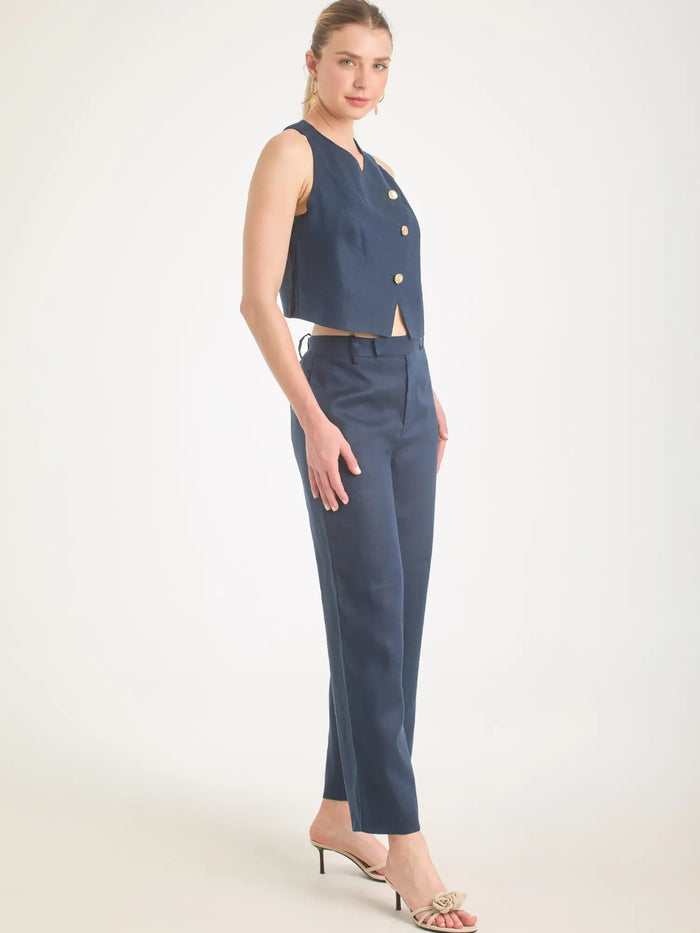 Pantalon Largo Anastasia Navy