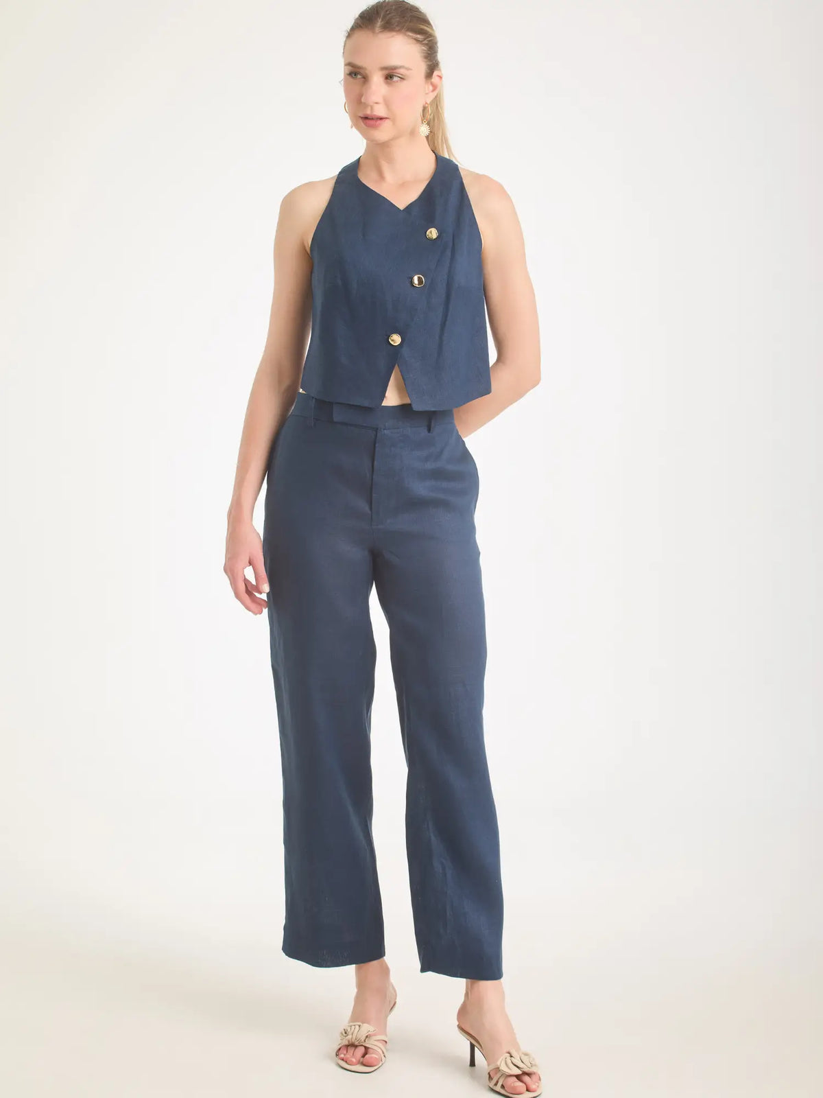 Pantalon Largo Anastasia Navy