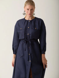 Vestido Largo Amelie Navy