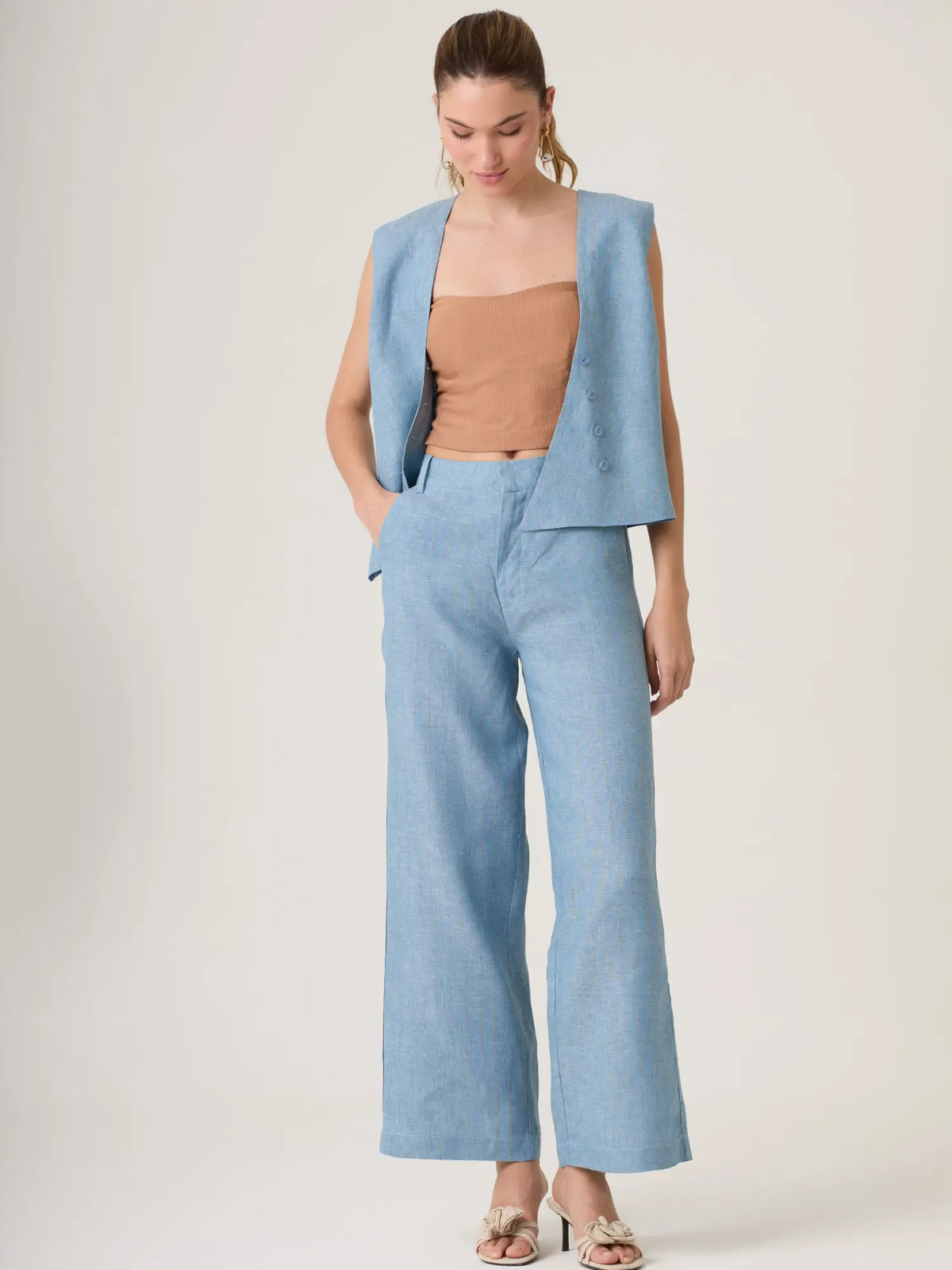 Pantalon Largo Barea Baby Blue