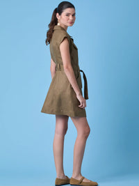 Vestido Corto Bailly Olivo