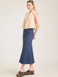 Falda Larga June Indigo