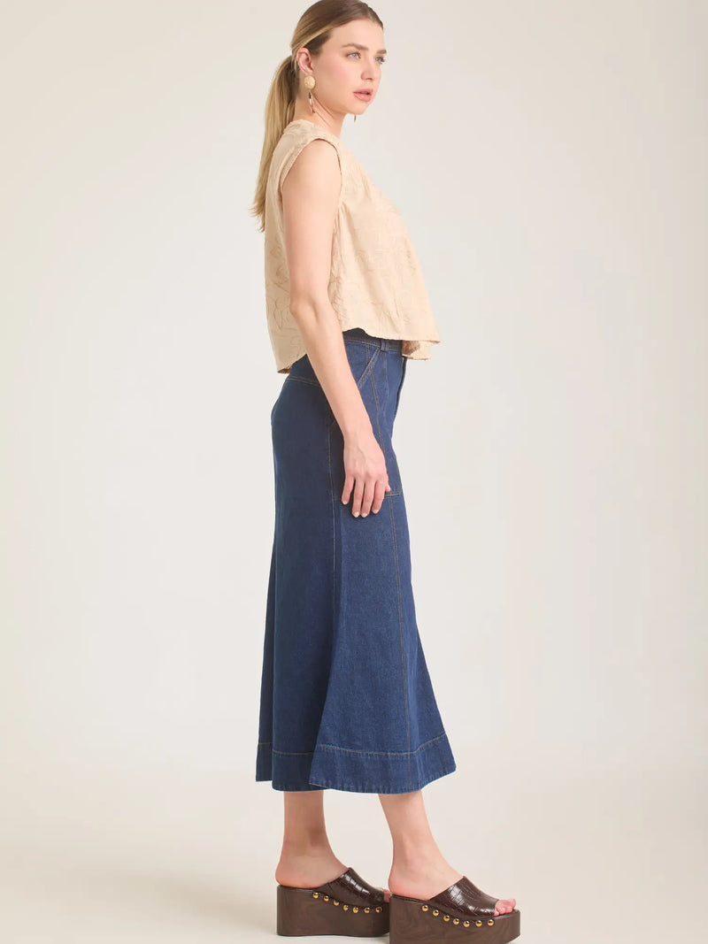 Falda Larga June Indigo