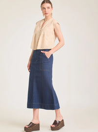 Falda Larga June Indigo