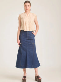 Falda Larga June Indigo